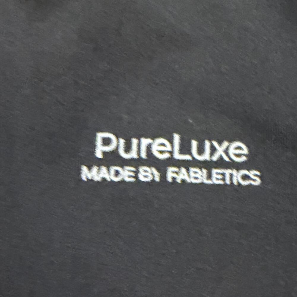 Fabletics Women's SMALL Black Oasis PureLuxe Crossover Legging 7/8 High Waist - Picture 7 of 13